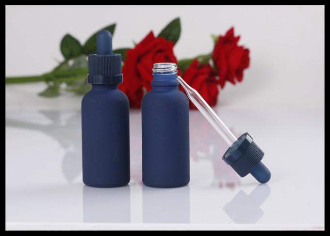 Kindersichere Kappen-Aromatherapie-Glasflaschen, blaue Glasflaschen 30ml für ätherische Öle